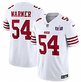 Men & Women & Youth San Francisco 49ers #54 Fred Warner White 2024 F.U.S.E. Super Bowl LVIII Patch Vapor Untouchable Limited Jersey,baseball caps,new era cap wholesale,wholesale hats